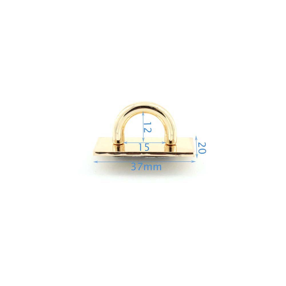 Light Gold Metal Bag Fitting Bag Hanger With Clip Webbing Connector Hanger For Handbag