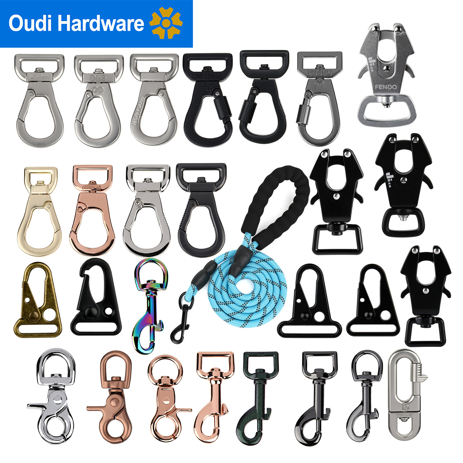 20/25mm Snap Hook With Lock Safety Snap Hook For Pet Leash dog collars