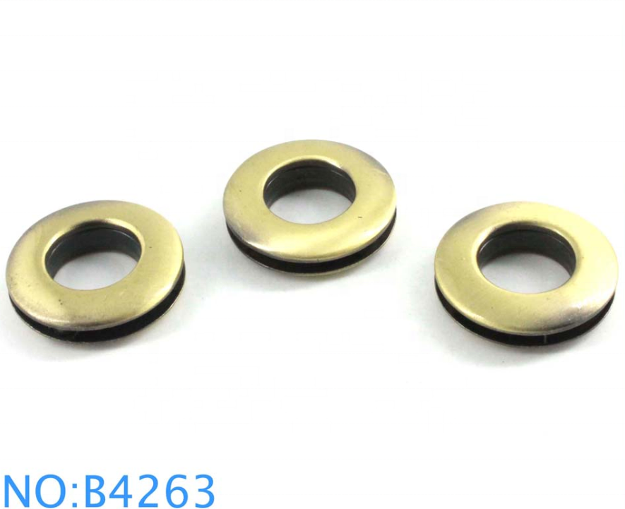 Nickel And Rose Gold Stainless Steel Eyelet Curtain Rings Double Side Screw Eyelet Oudi Metal Grommet Eyelet For Sale