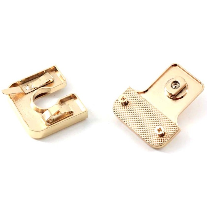 Light Gold Color Purse Lock Zinc Alloy Bag Accessories Turn Lock For Handbag