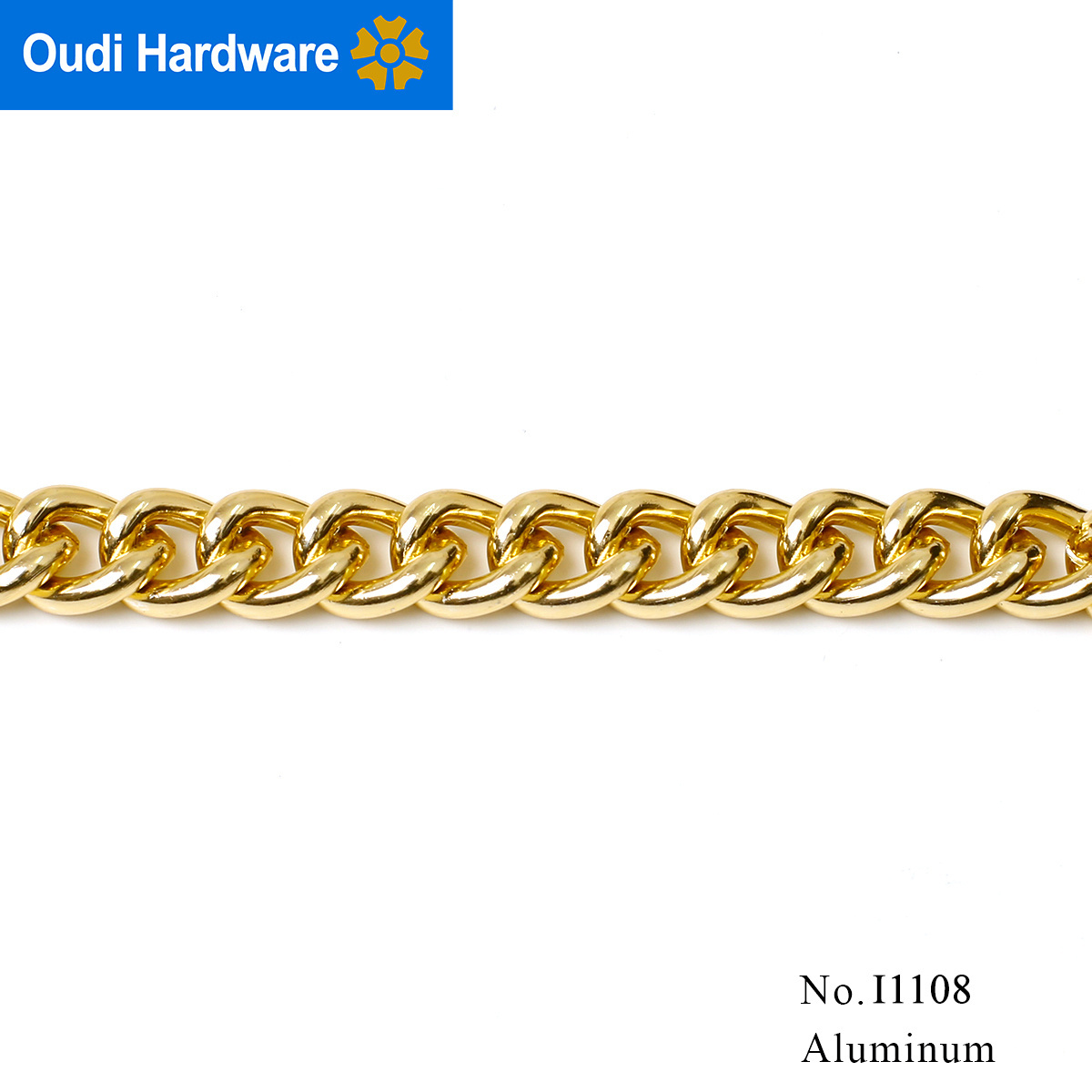 Wholesale Metal Bag Chain Light Gold Metal Chain for Handbag Shoulder Bag Purse and Clothes Decoration Bag Chain Accessories