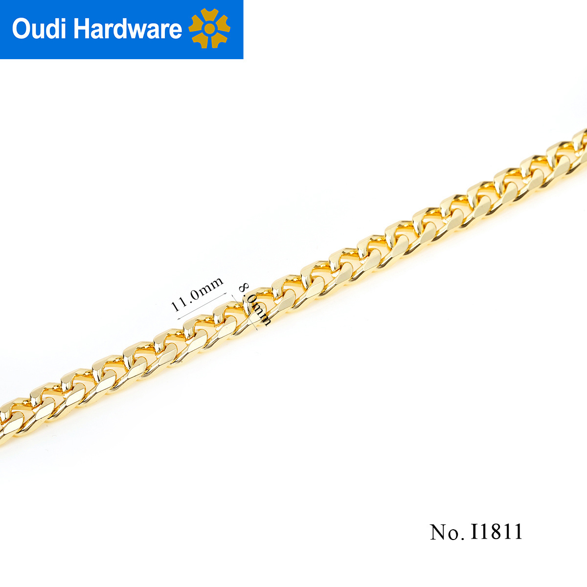 New Chain For Bag Handle Customize Handbag Accessories Metal Gold Chain Factory Price Metal Hardware