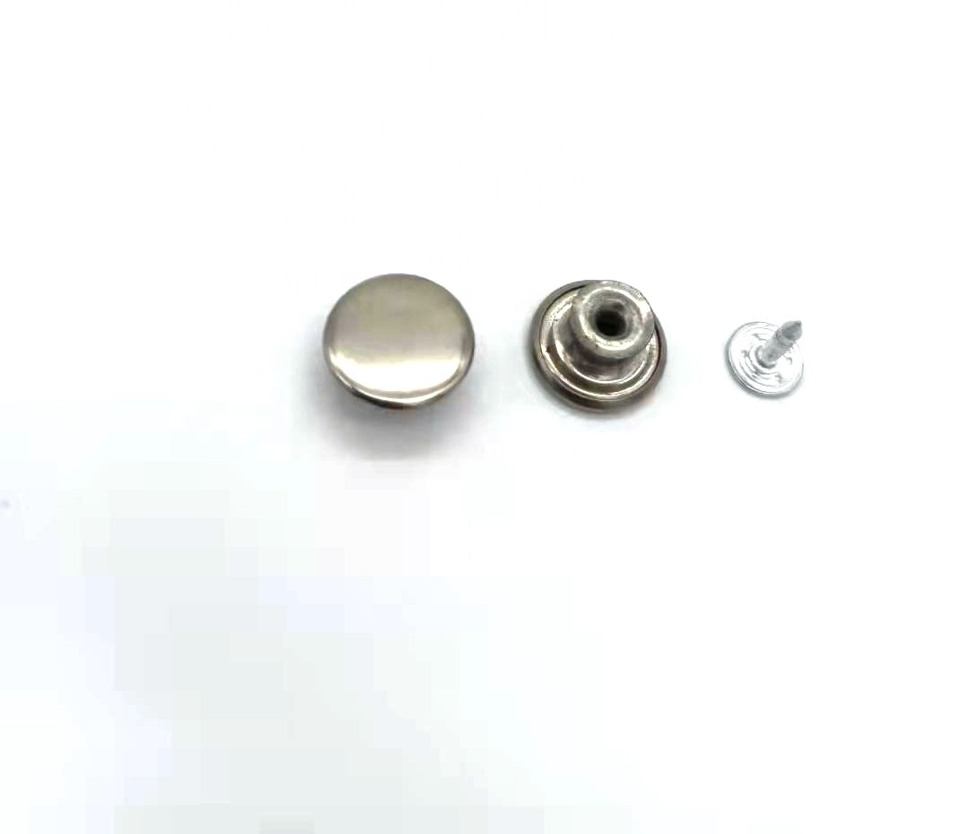 Button Factory Custom Logo Metal Button For Clothing Brass Sewing Push Button For Jeans Coats And Pants