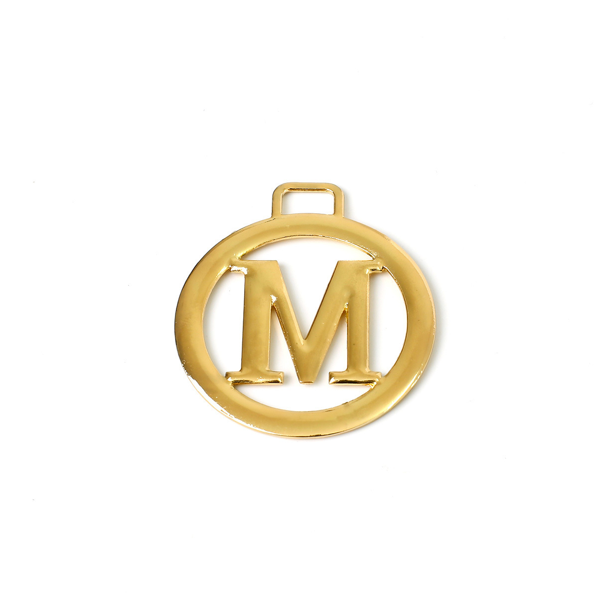 High quality Classic Ladies Bag Hollowed Custom Logo Plate For Handbag Custom Engraved Logo Metal letters of an alphabet Plate