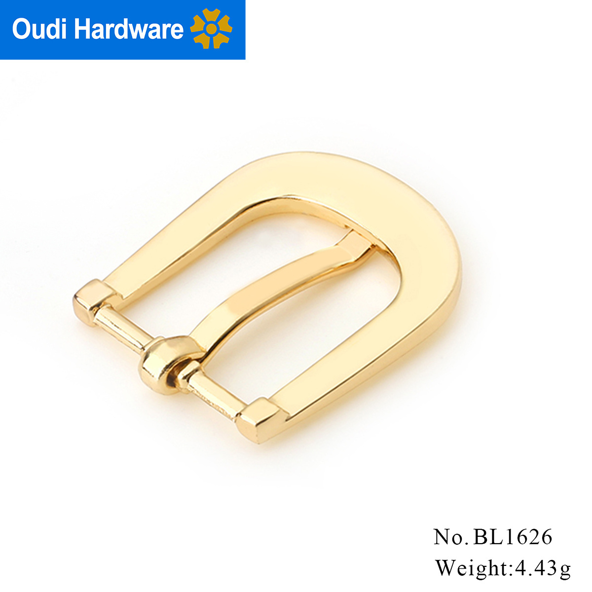 light gold plating adjustable 45mm belt buckle metal pin buckle zinc alloy pin belt buckle