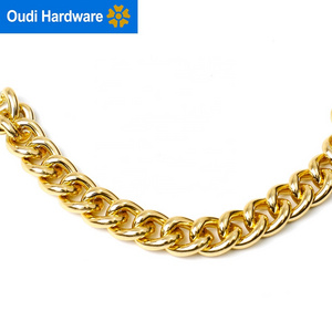 Wholesale Metal Bag Chain Light Gold Metal Chain for Handbag Shoulder Bag Purse and Clothes Decoration Bag Chain Accessories