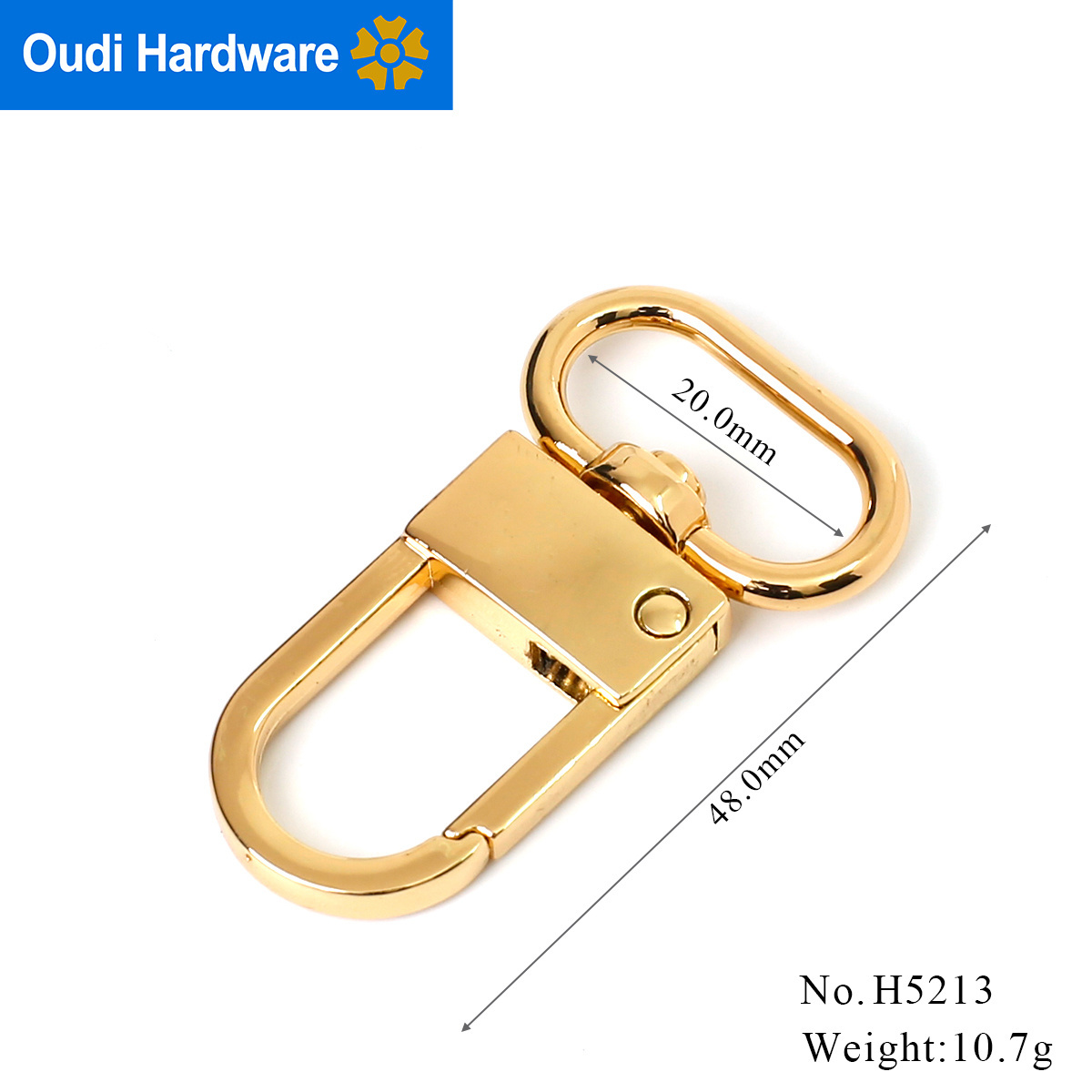 Wholesale Custom Metal Swivel Gold Snap Hook For Bag Handbag Hardware Fashion Purse Hook