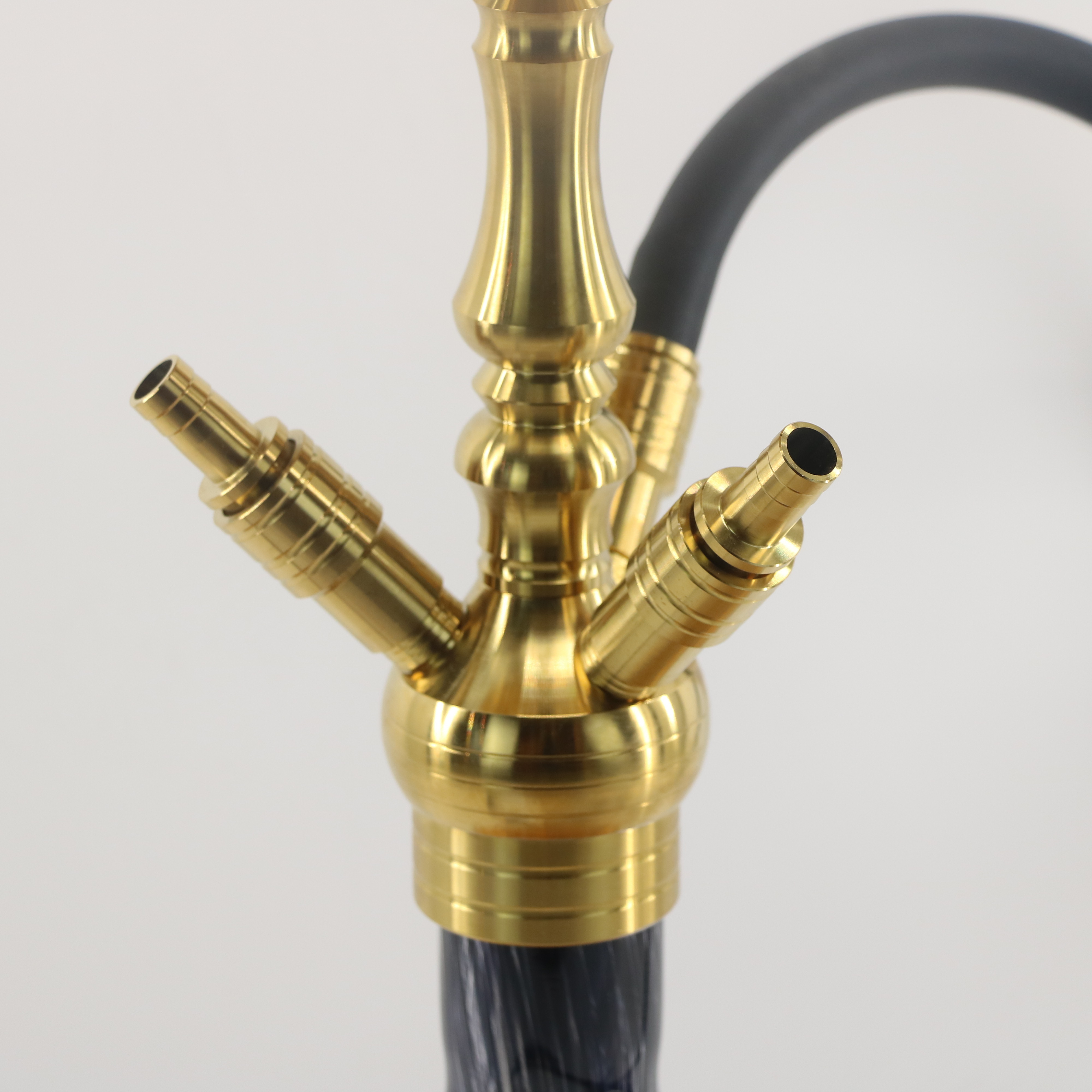 New design cross border hookah High quality customized stainless steel hookah shisha Wholesale medium size three hoses hookah