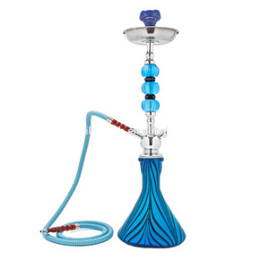 New Design 64cm Crystal Single Hosed Hookah Cheap Hookah Pipe Blue