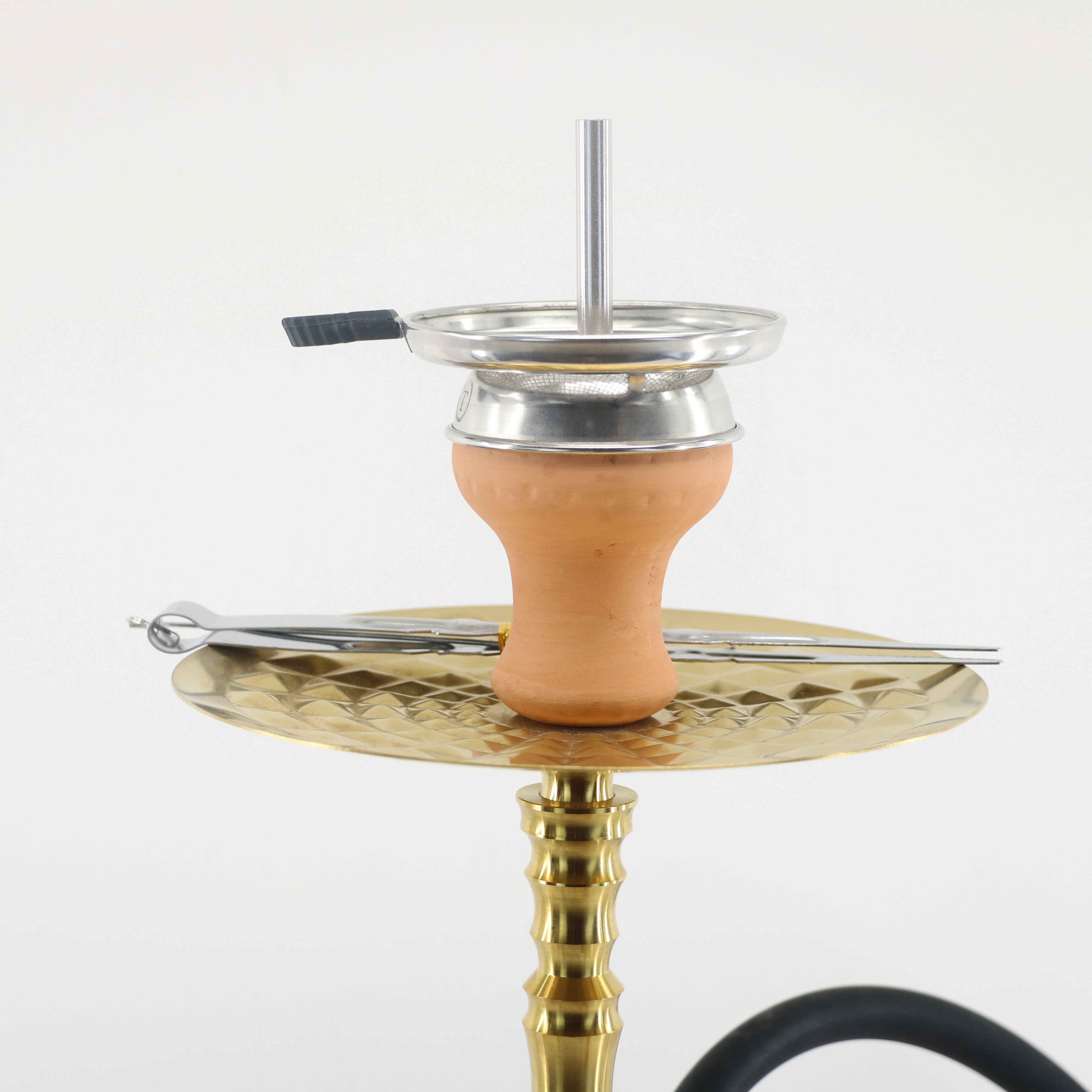 New design cross border hookah High quality customized stainless steel hookah shisha Wholesale medium size three hoses hookah