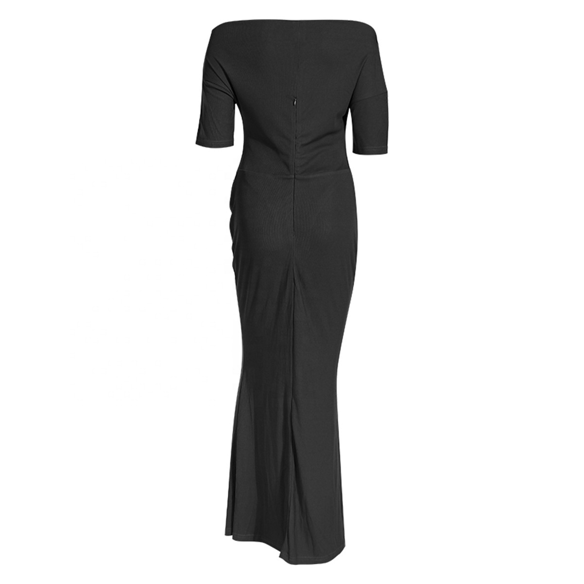 OUDINA 2023 Wholesale Elegant One Shoulder Hollow Maxi Dress Ladies Women Clothing Bodycon Dresses