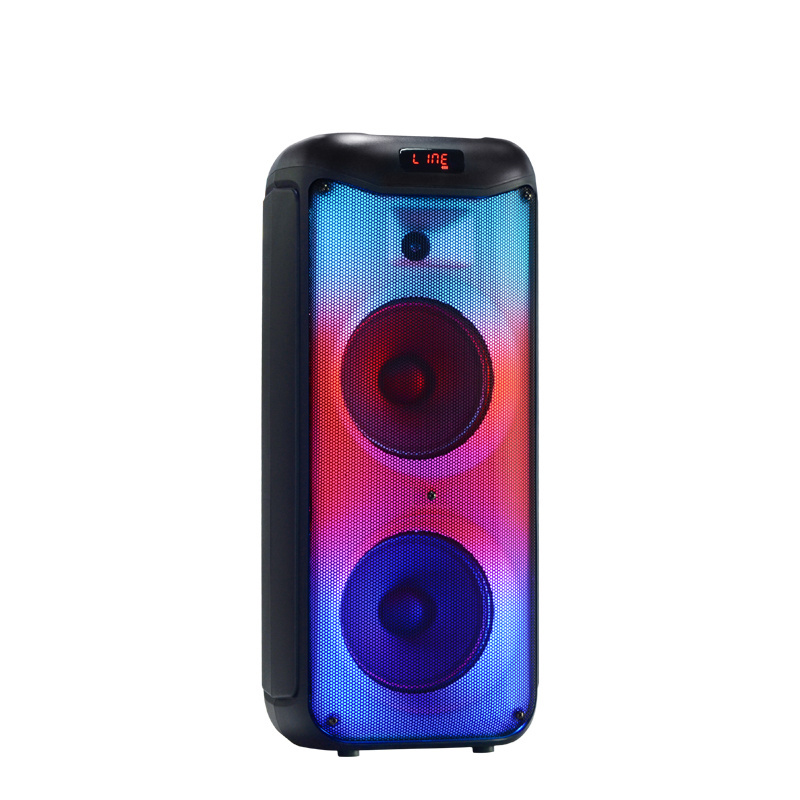 outdoor 3000w 8 inch subwoofer box horn speaker  mobile phone loud speaker big battery