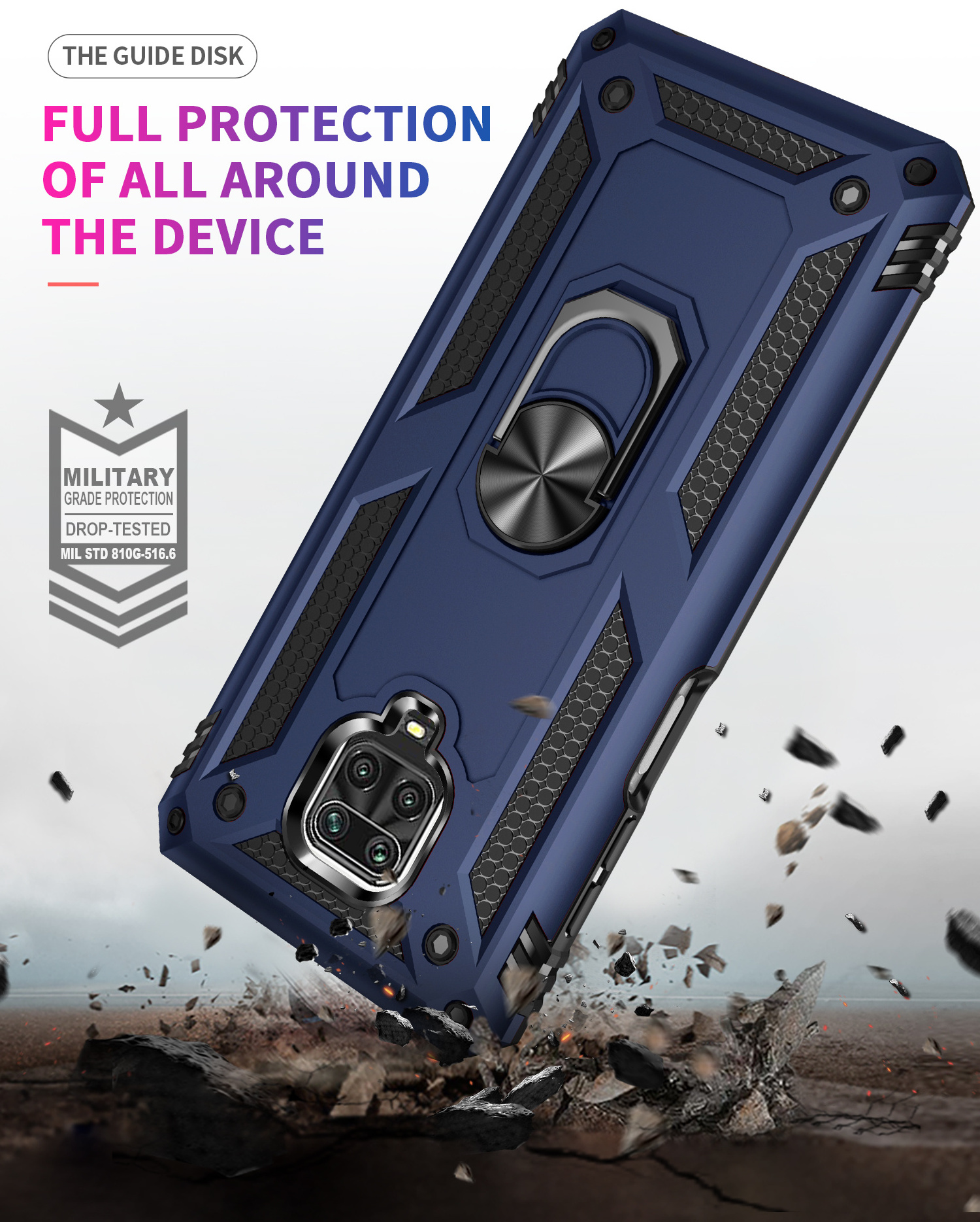 New Design  Redmi Note 9 Pro Case Silicone Breathable Case Cell Shockproof PC+TPU Phone Case For Phone