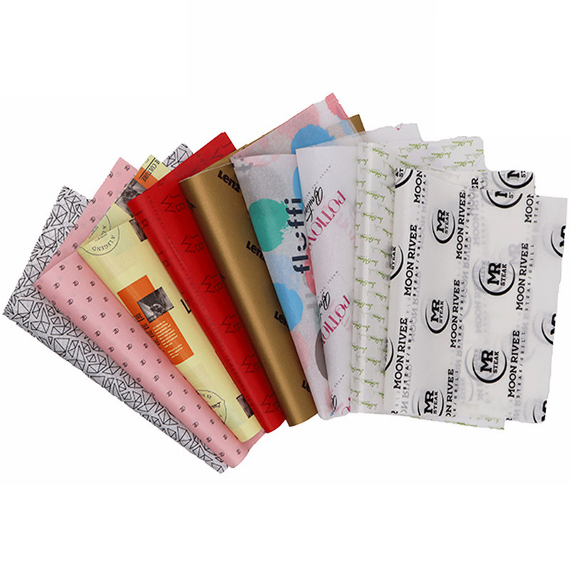 Wholesale Colorful 7gsm Custom Printed Logo Packaging Gift Wrapping Paper Clothing Tissue Paper