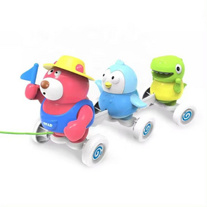 drag toddler toys early educational music swing cartoon animal pull along toy montessori sensory games for baby