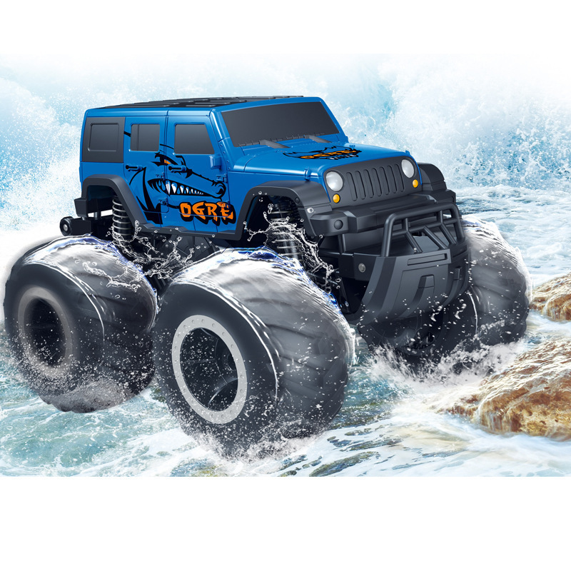 Monster Truck Big Foot All Terrain Remote Control Off-road Climbing Amphibious Vehicle Outdoors Boys Toys Rc Stunt Car