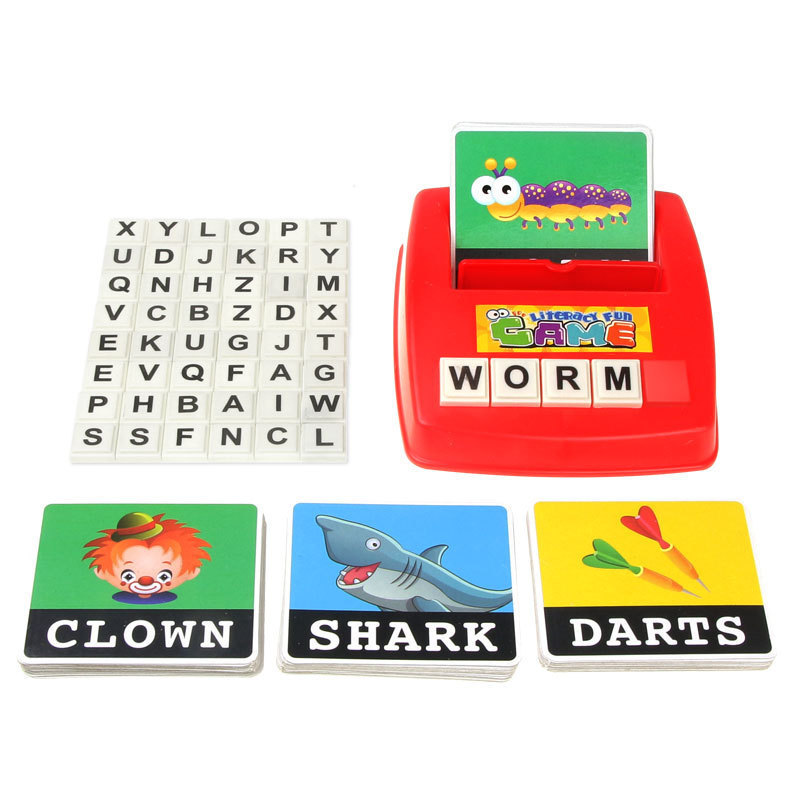 Hot Sell Preschool Educational Learning Toys Matching Letter Literacy Games Reading Spelling Words