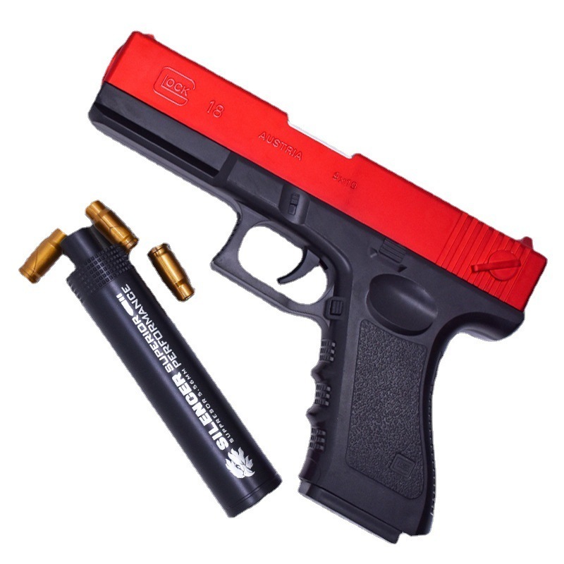 Hot selling G18 Soft Bullet Toy Gun Soft Bullet Pistol with Ejection Pistol Toys Foam Blaster for Kids