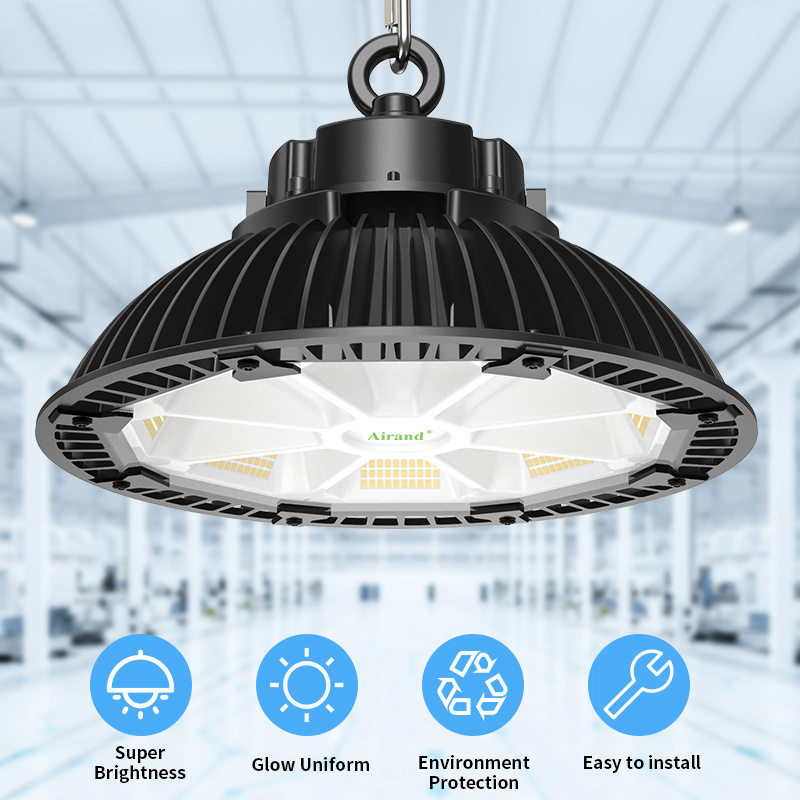 Plug in Garage Light - Super Bright 200W 20000LM High Bay Light with Power Cord, 5000K Daylight for Garage, Warehouse, Workbench