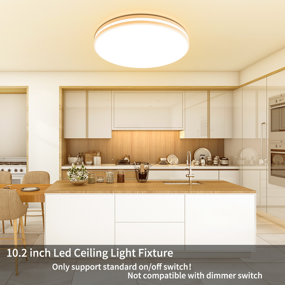 Spot goods 20W Contemporary Ceiling Light Fixture Led Indoor Home Lighting for All Rooms