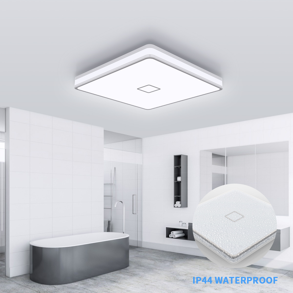 Nordic deckenleuchte High Lumens 5000K Showroom Light Ceiling White Cover LED Ceiling Light Panel For Home Living Room Light