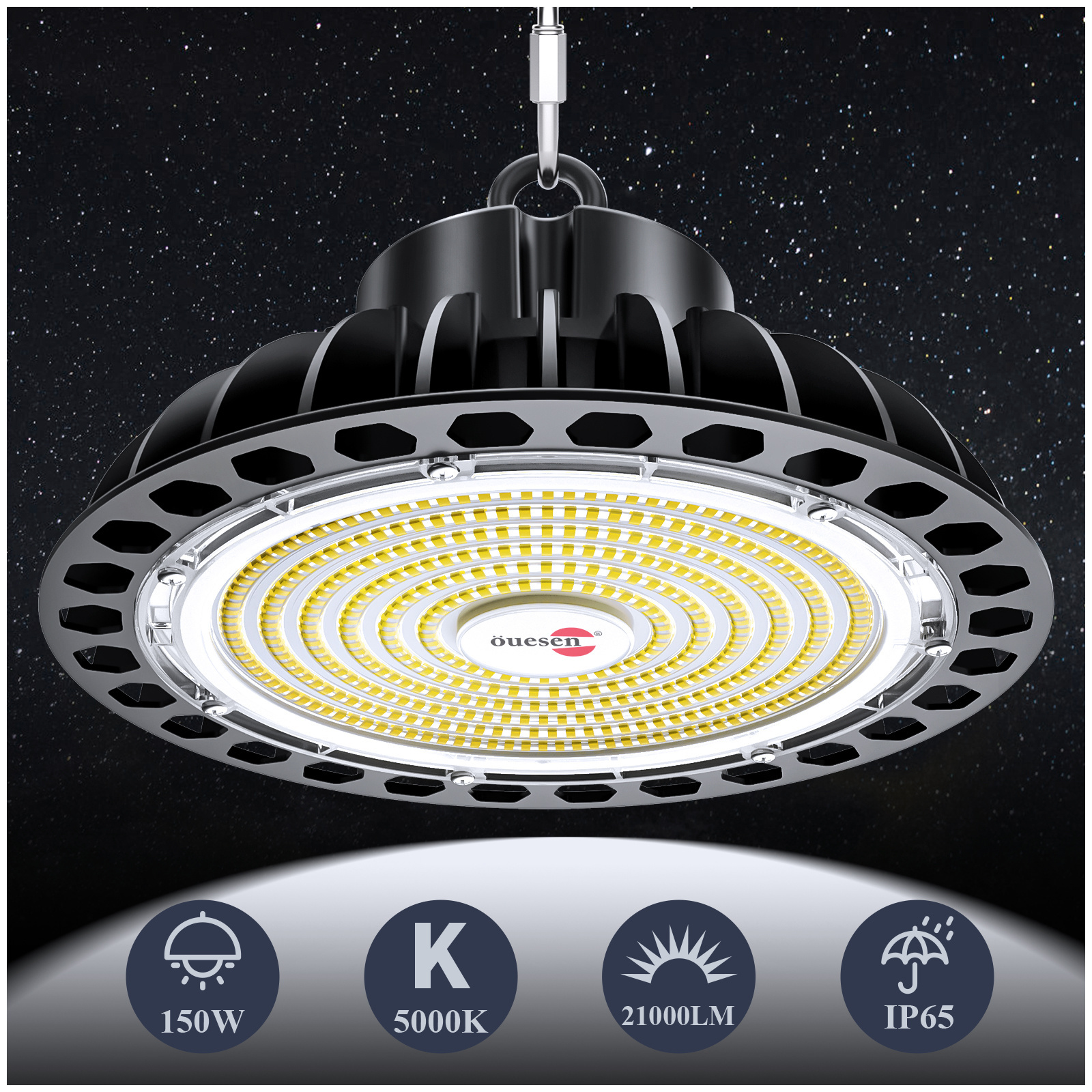 100W 150W 200W UFO High Bay Light IP65 Commercial Industrial Lighting Garage Warehouse LED Highbay Light