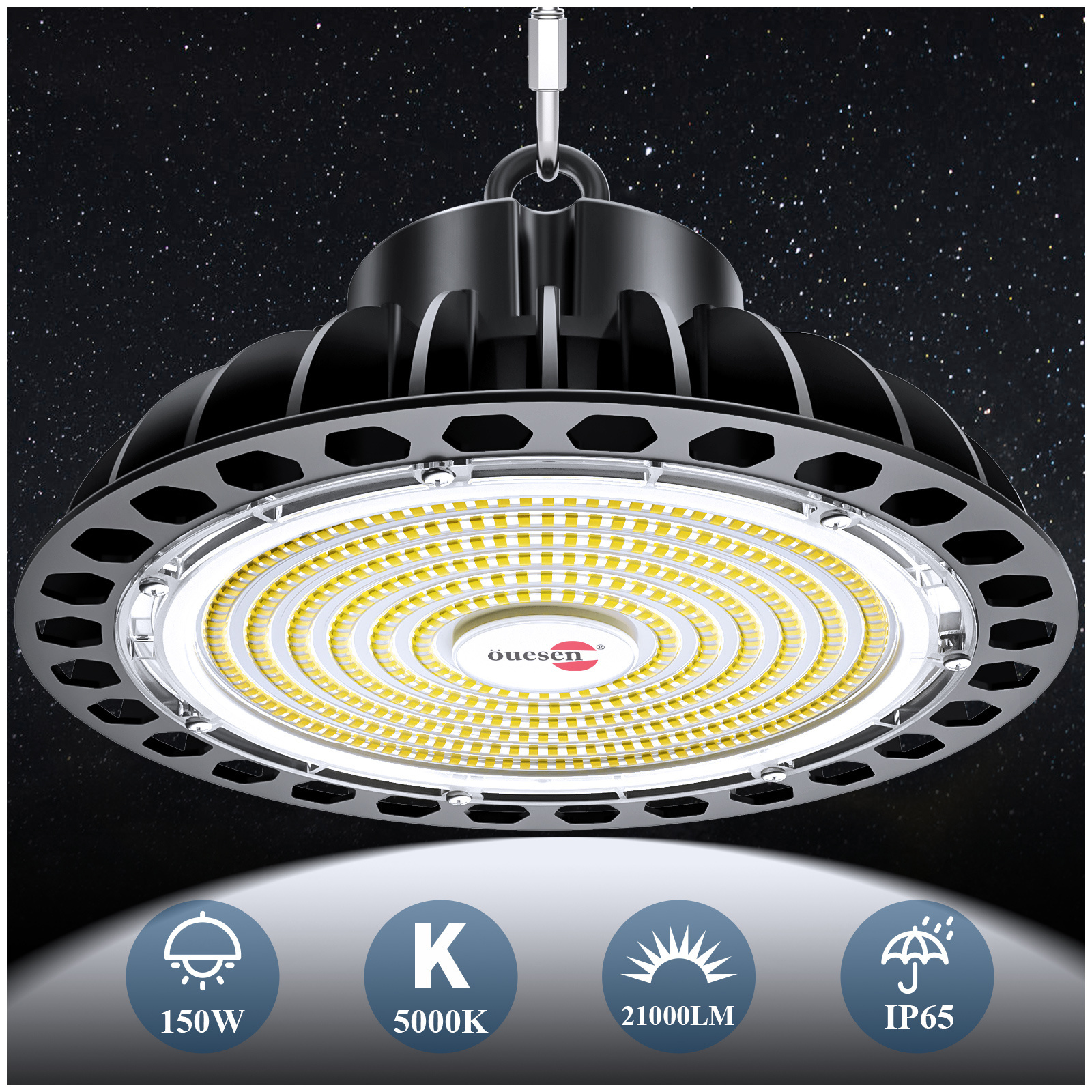 100W 150W 200W UFO High Bay Light IP65 Commercial Industrial Lighting Garage Warehouse LED Highbay Light