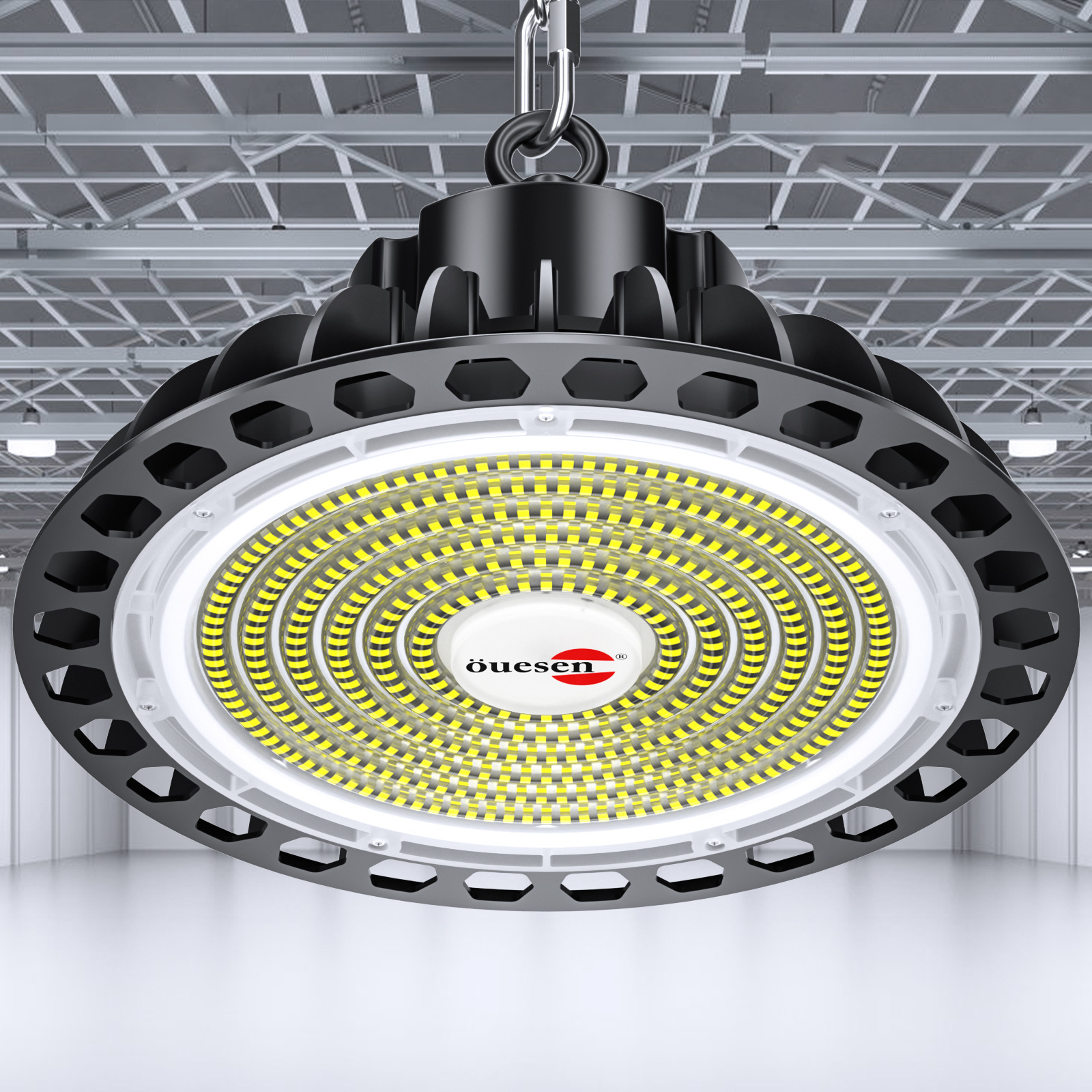 Super Bright Industrial Lighting 150W 200W UFO LED High Bay Light Fixture For Warehouse Factory Workshop Garage