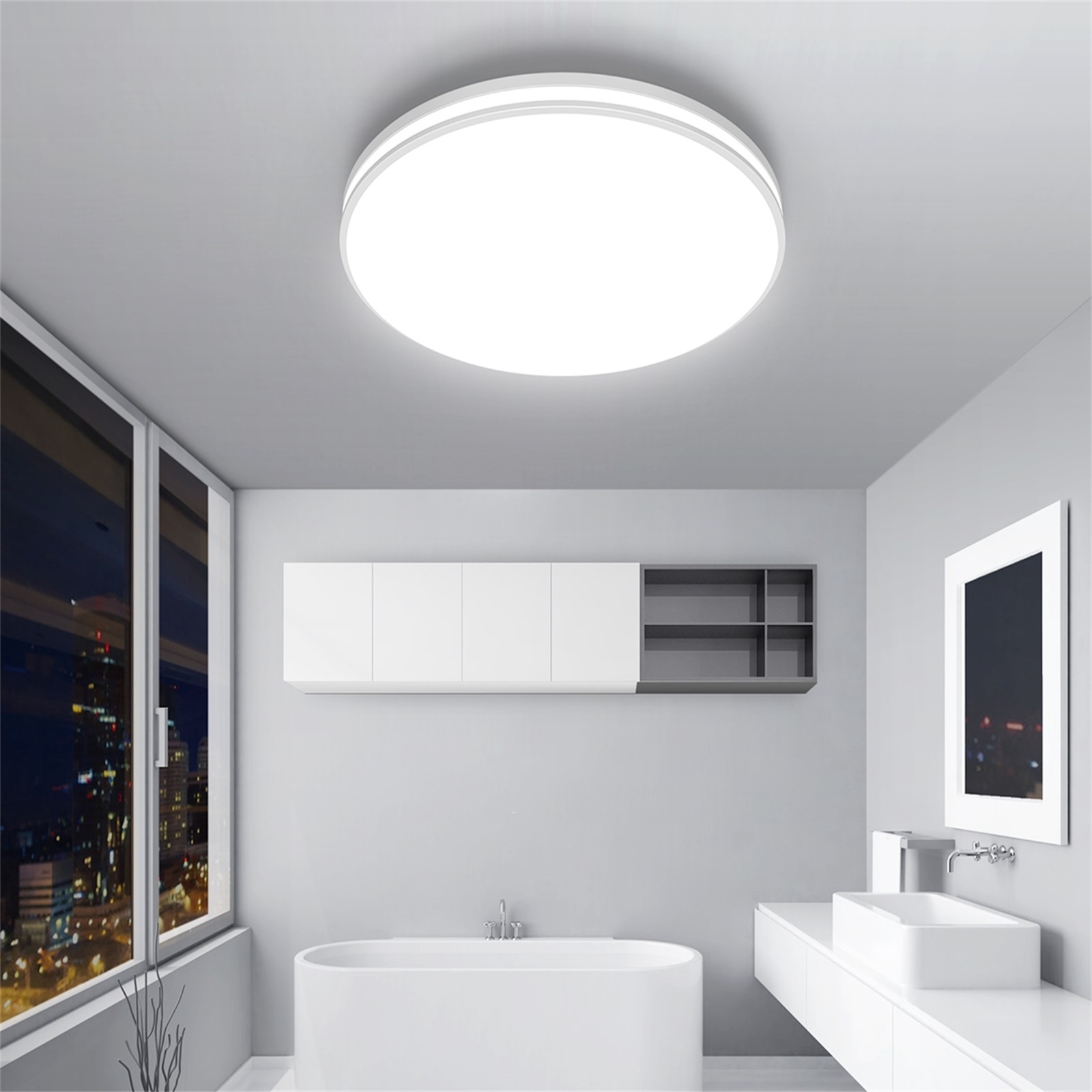 Customized 20W 24W Modern Simple Ceiling lights Fixture Round Panel light home lamp for Living Room Bedroom Bathroom