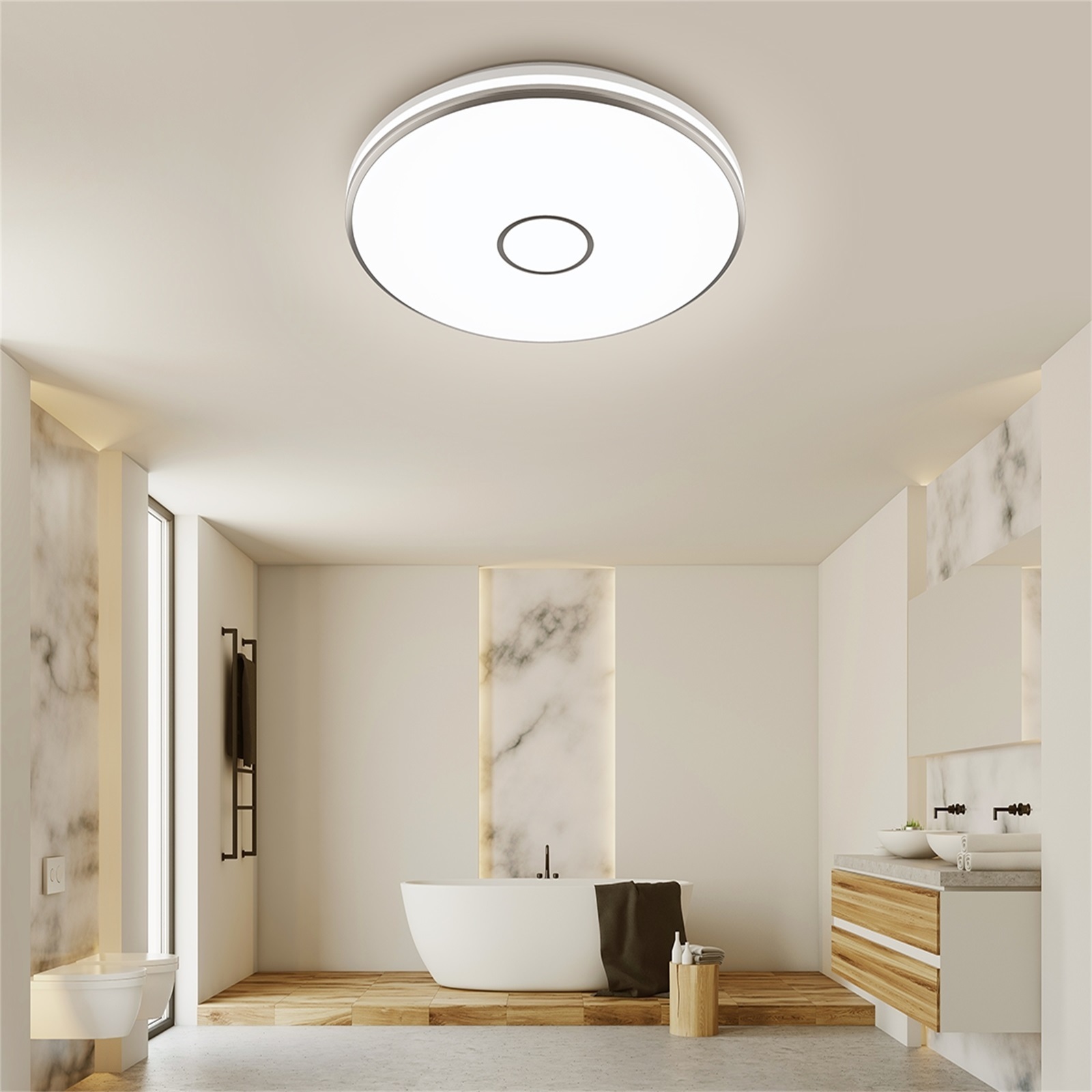 Indoor home round LED ceiling light 40W 3800LM semi-flush mount neutral no flash white modern ultra-thin Led ceiling light