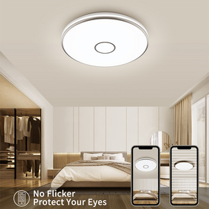 Indoor home round LED ceiling light 40W 3800LM semi-flush mount neutral no flash white modern ultra-thin Led ceiling light