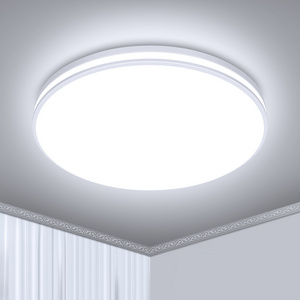 5000K 12Inch Flush Mount Ceiling Light 24W 2250LM LED Ceiling Light Fixture for Bathroom Closet Garage Basement Hallway Ra80