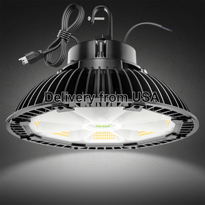 Dimmable 200W UFO High Bay Light With US Plug and Hook Garage Lighting Fixture From USA Warehouse