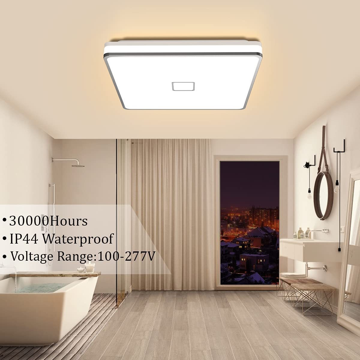 Household Decoration Square Led Ceiling Lamp 24w Warm Bedroom No Flicker Lights Lighting Ceiling Fixture