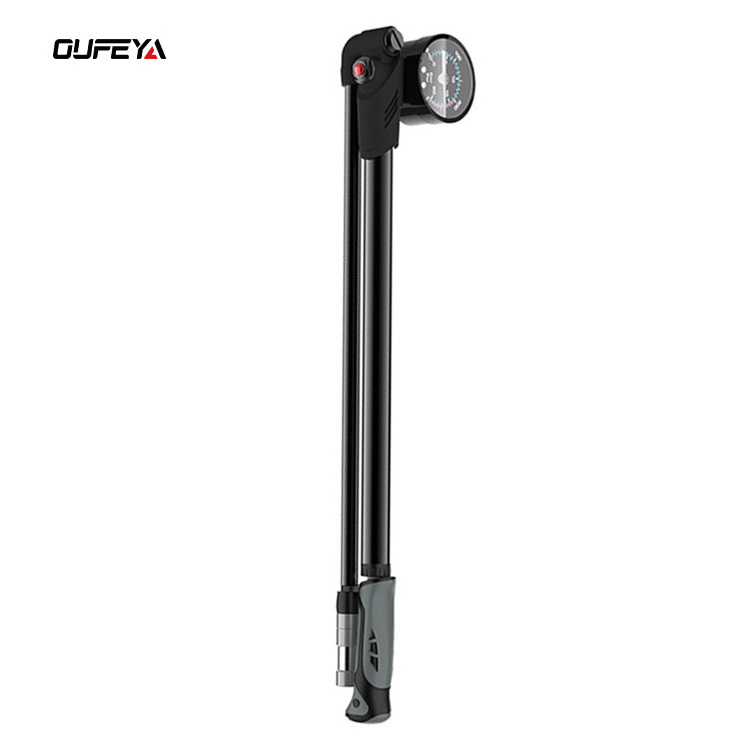 300PSI Hand Front Fork Absorber Pump Air Pressure Seat Tube Bike Electric Vehicle Tire Bicycle Pump with Pressure Gauge