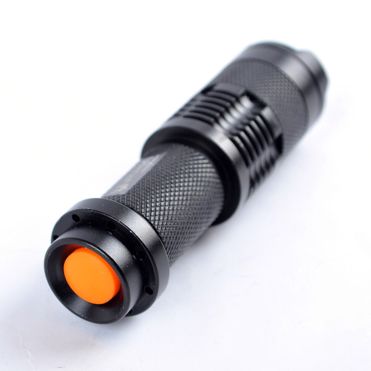 411 CREEQ5 Dimming small led tactical Flashlight 350lumens SK68 dual-use portable torches zoomable flashlights