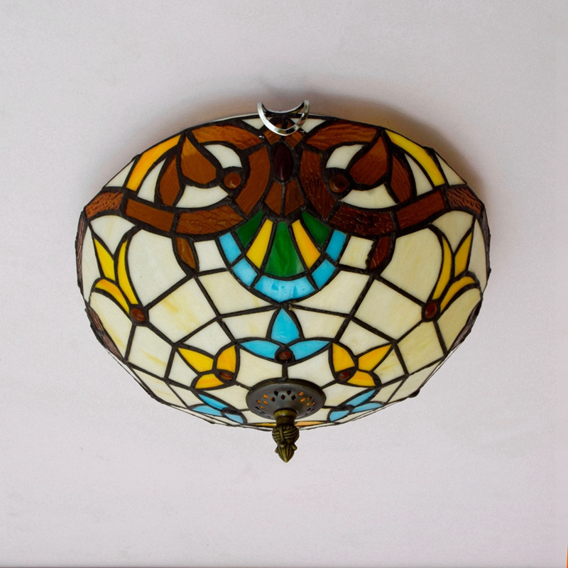 Ceiling Lamps Simple Led Wholesale Style Lighting And Decor 12 Inch Tiffany Lamp Yellow Stained Glass