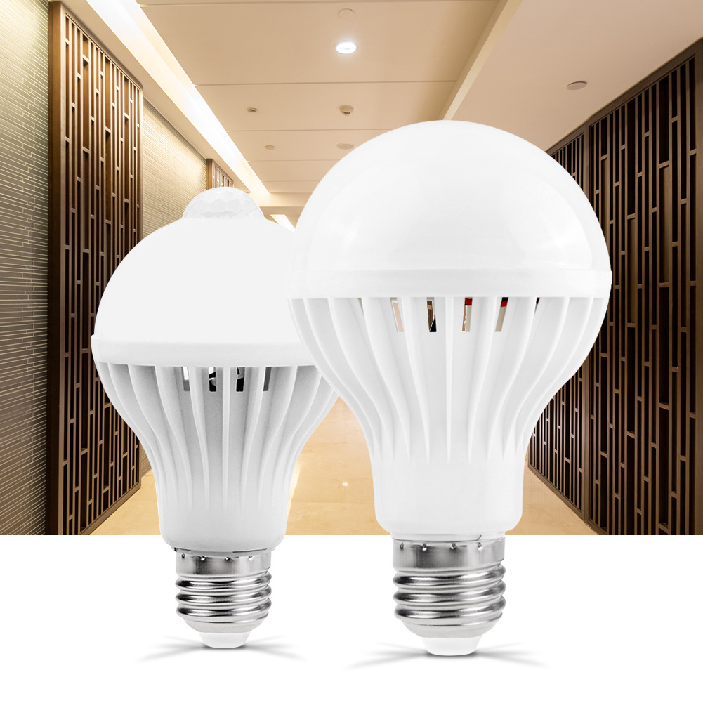 Bulb Bulbs Lights Smart Wholesale Skd E27 12W 9W 20W 15W 7W 10W 5W 3W 40W 18W Led Motion Sensor Light