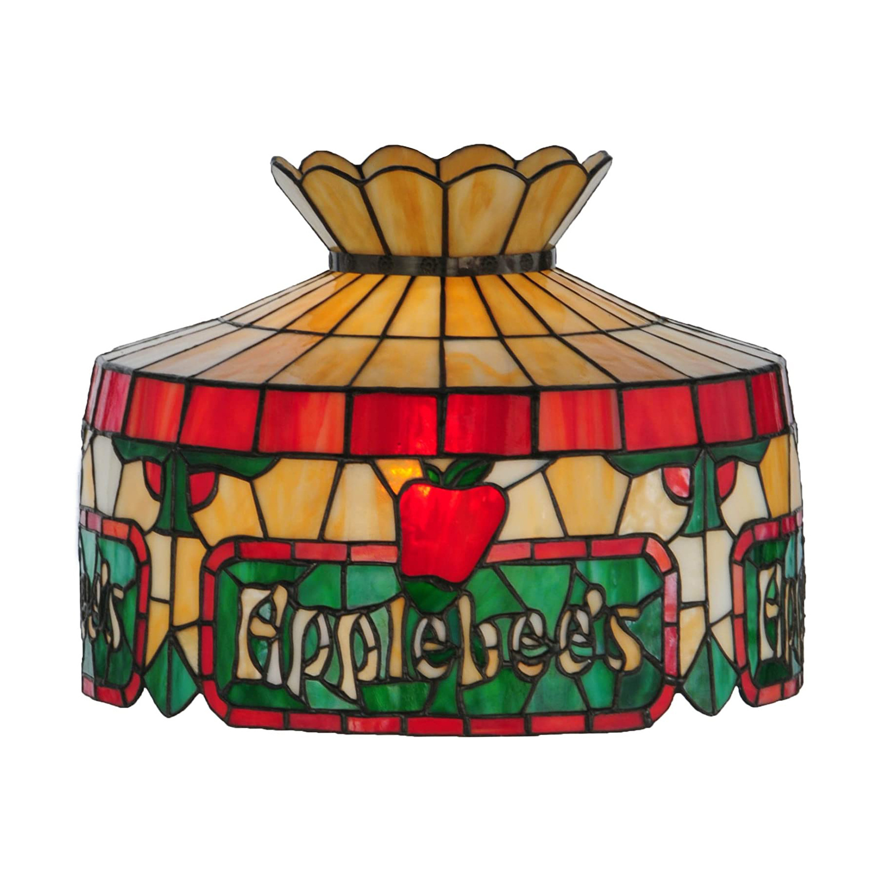 Tiffany 16'' stained glass Applebee's restaurant chandeliers lamp home ceiling chandelier luxury round Pendant light