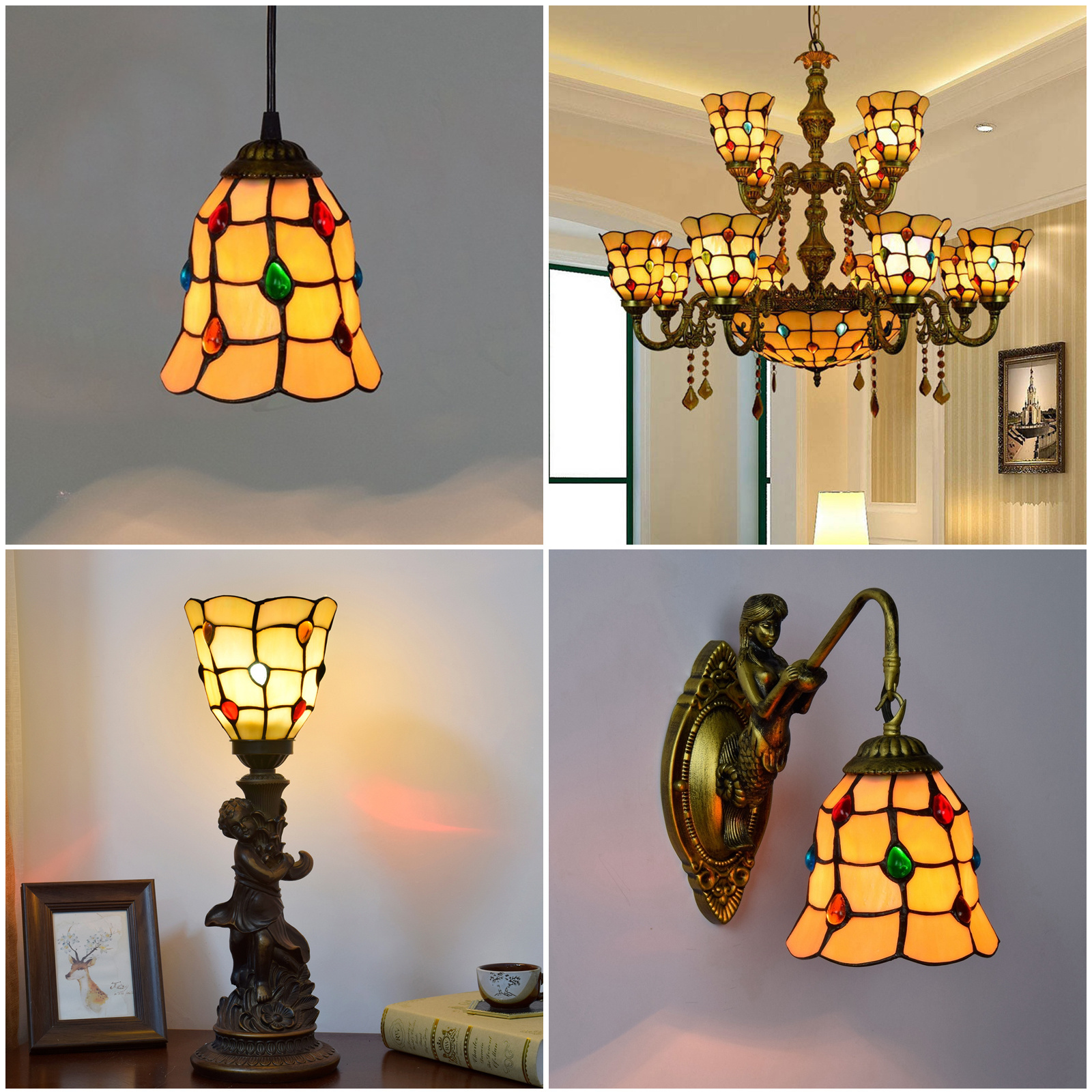 Tiffany Lamp Shade Replacement, Only 6