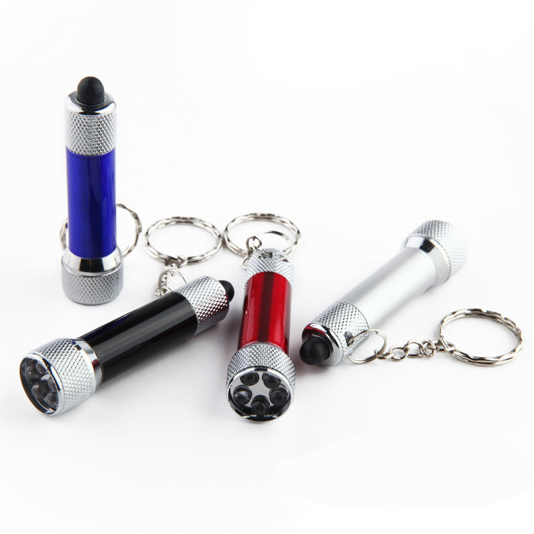 D41 5 led Flashlights Promotion gift  torch Portable Keychain Handy Camping Custom logo small mini keyring keychain flashlights