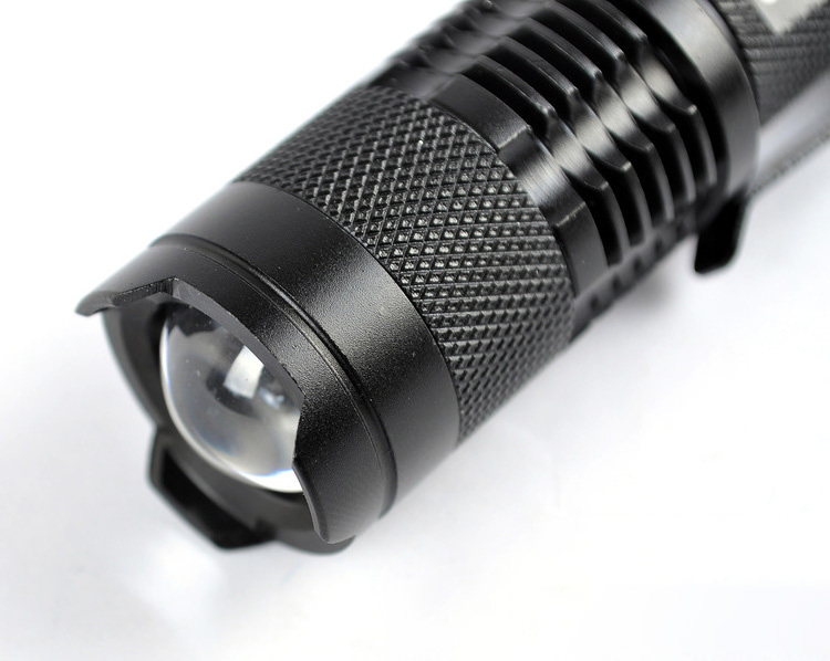 411 CREEQ5 Dimming small led tactical Flashlight 350lumens SK68 dual-use portable torches zoomable flashlights