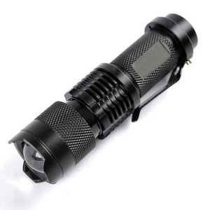 411 CREEQ5 Dimming small led tactical Flashlight 350lumens SK68 dual-use portable torches zoomable flashlights