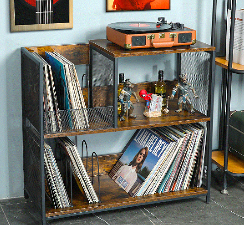 shelf with wheels in living room wooden desktop storage rack wood therapy tool storage rack