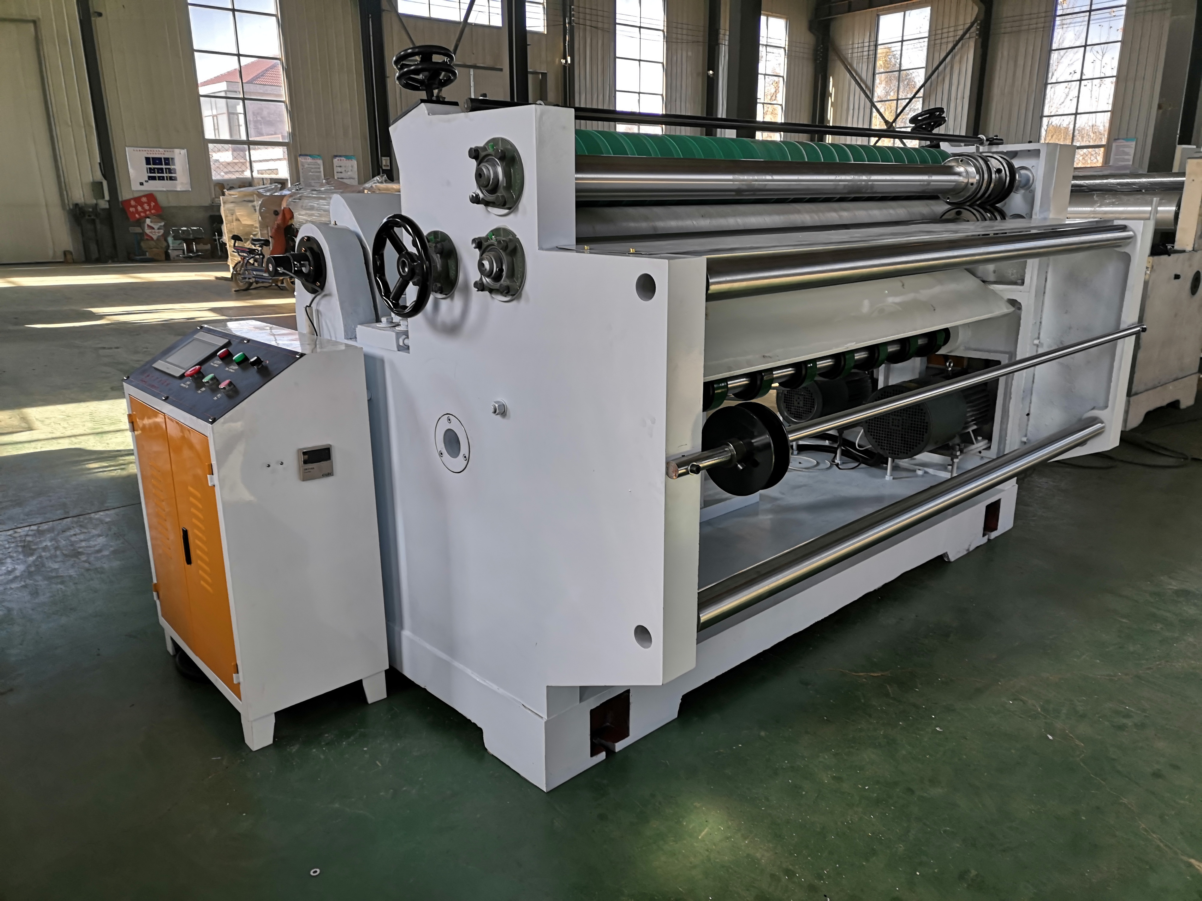 2 ply corrugated paperboard nc reel paper sheet cutter with stacker corrugated cardboard roll sheet cutter machine