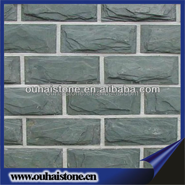 Cheap wall cadding black mushroom stone designs natural outside wall