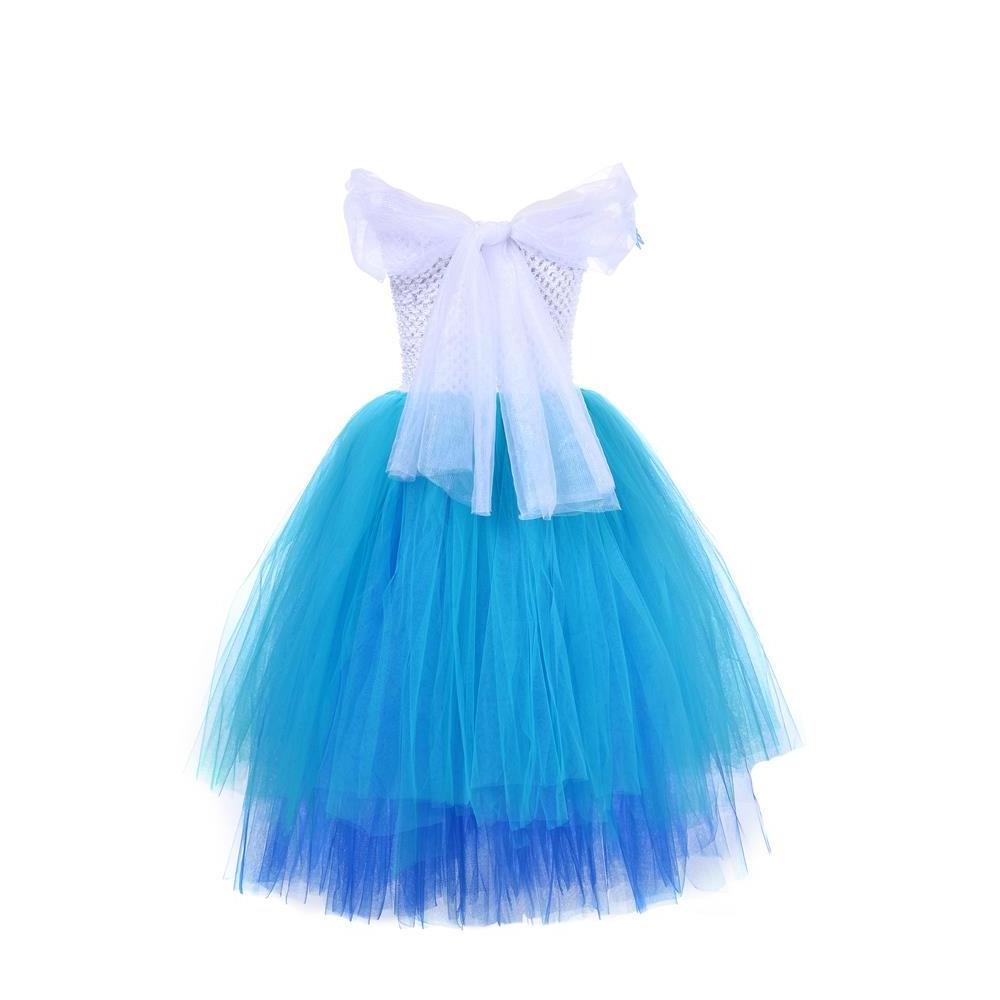 2022 New Design Girls Fluffy Tutu Tulle Dress With Bag Carnival Encanto Mirabel Cosplay Costumes