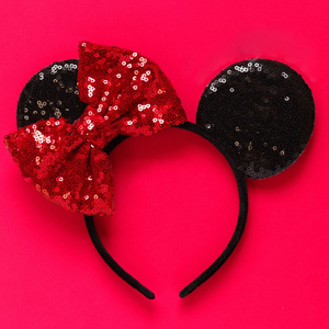 New Design Hair Accessories Enfants Big Bow Hair Sequins Hair Hoop Accessories In Bulk Mixed Wholesale