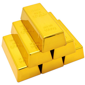 Wholesale Engrave Logo 1 Gram 999 Silver Bar Bullion 1 Ounce Fake / Real Gold Brick Plated Bars 24k Pure Bullion Souvenir