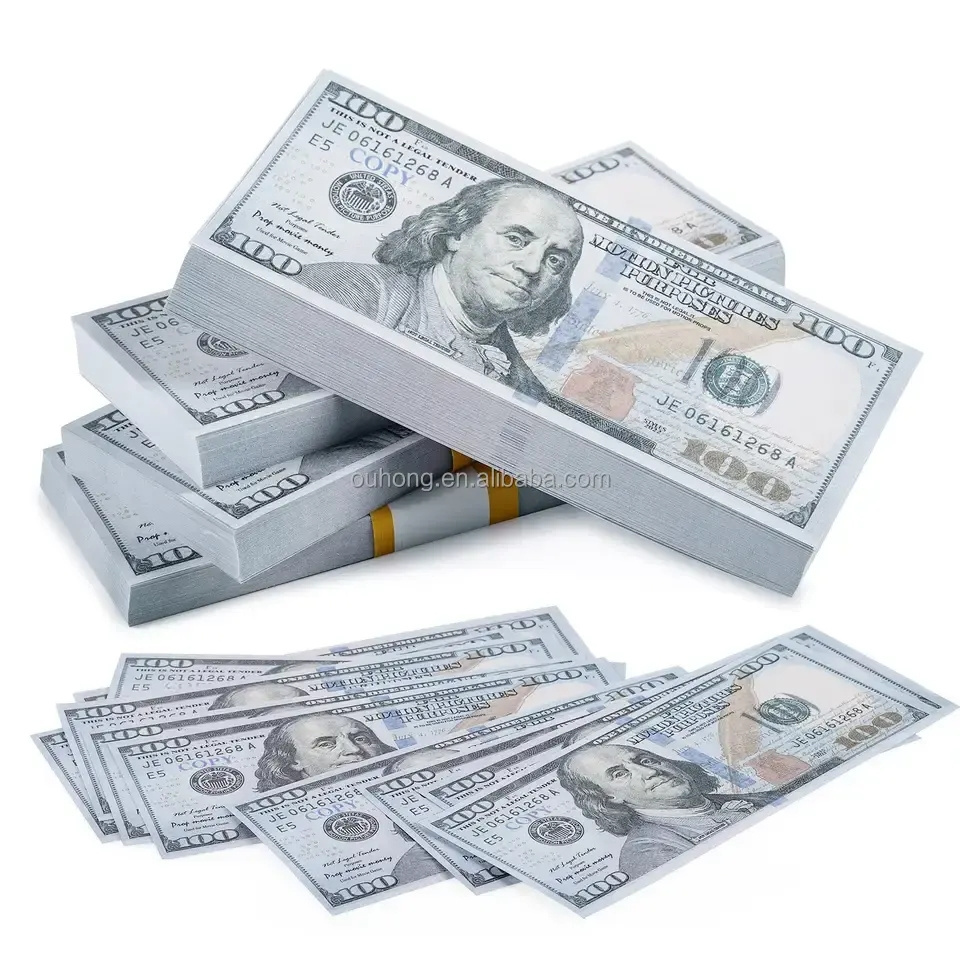 High Quality Wedding Birthday Party Festival Movie Cash Dollar Euro Bills Prop Money Realistic Paper Money